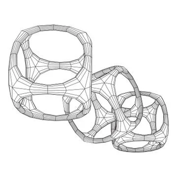 Blockchain cube chain Stock Illustration