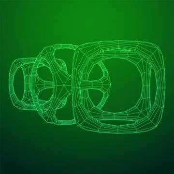 Blockchain cube chain 스톡 일러스트