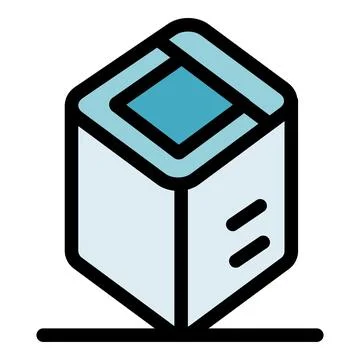 Blockchain cube representing decentralized and secure digital ledger technolo 스톡 일러스트