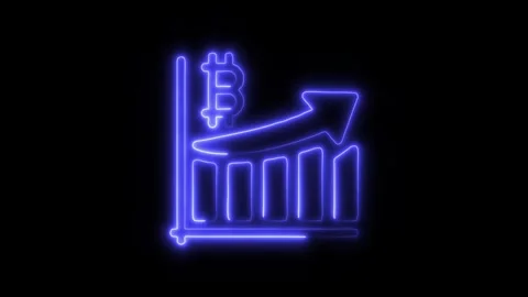 Blockchain Data Analysis Outline Icon in HD Video Neon Animation 库存影片 304552078