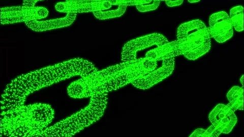 Blockchain Data Transaction Process. Cryptocurrency Global Cybersecurity. Stock Footage 190099511