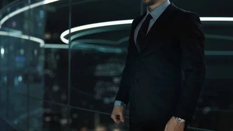 Blockchain Developer chosen by businessman in technology hologram concept Stock Footage 129406999