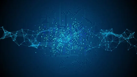 Blockchain digital data transmission room. NFT non fungible token neon concept Stock Footage 301301154