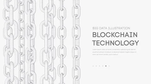 Blockchain digital technology. Big data vector background. Cryptocurrency イラスト素材