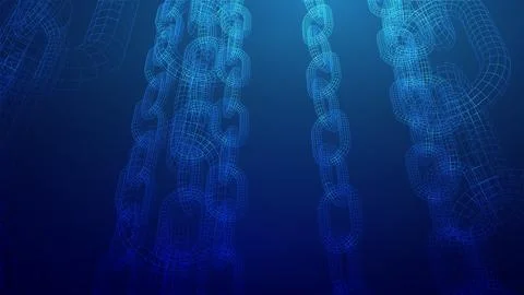 Blockchain digital technology. Big data vector background. Cryptocurrency イラスト素材