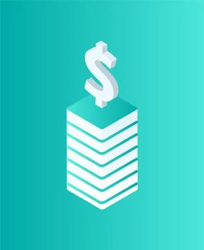 Blockchain Dollar Currency Vector Illustration Stockillustratie