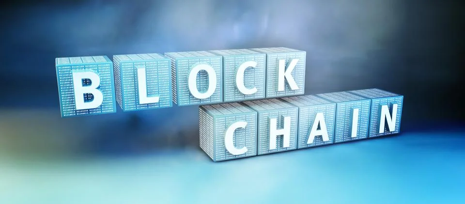Blockchain encryption concept 스톡 일러스트