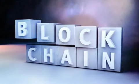Blockchain encryption concept 스톡 일러스트