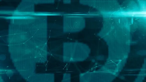 Blockchain encryption for crypto currencies bitcoin financial money records  Stock Footage 79938011