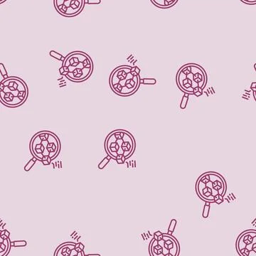 Blockchain explorer decentralized application line seamless pattern Stock Illustration