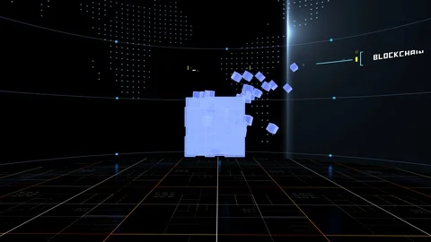 Blockchain Stock Footage 127619992