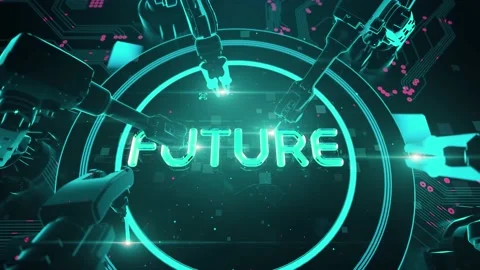 Blockchain Hackathon with digital technology hitech concept Stock Footage 158890713