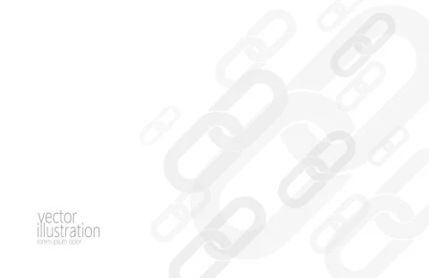 Blockchain hyperlink web computer background. White gray neutral abstract pre イラスト素材