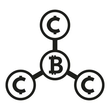 Blockchain icon simple vector. Digital chain Stock Illustration