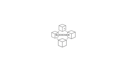 Blockchain icons set. Stock Footage 88044229