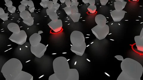 Blockchain ID, decentralized digital identity concept animation. Stock Footage 105412059