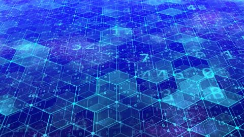 Blockchain Stock Illustration