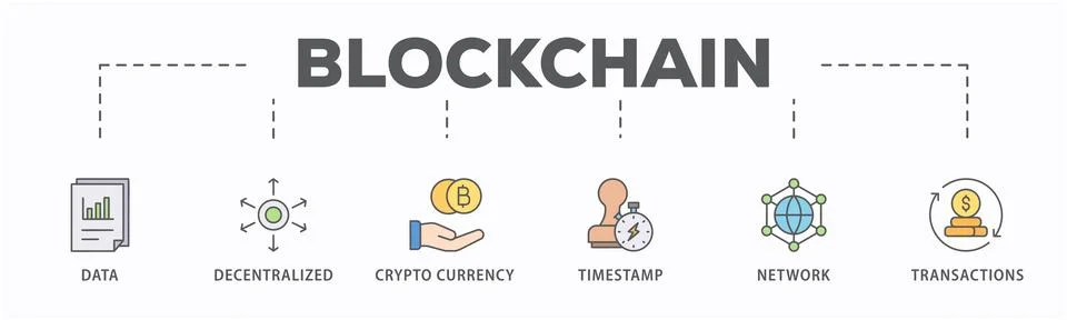 Blockchain Stock Illustration
