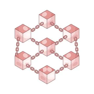 Blockchain Stock Illustration