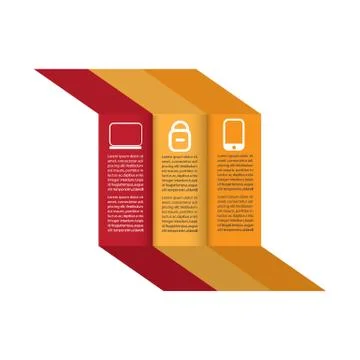 Blockchain Inforgaphic on white background with text template イラスト素材