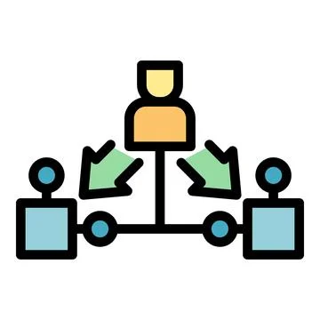 Blockchain infrastructure icon vector flat Stock Illustration