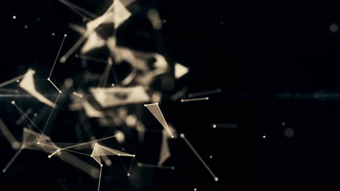 Blockchain lines connecting, technology, security, digital geometrical Stock Footage 93324418