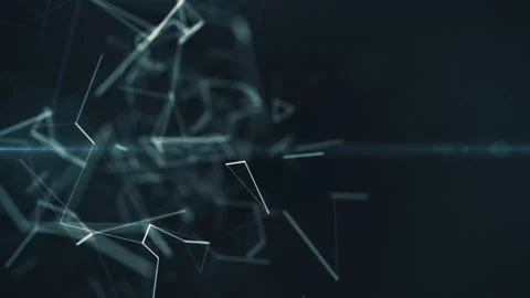 Blockchain lines connecting, technology, security, digital geometrical 動画素材 95629653