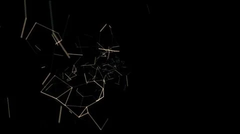 Blockchain lines connecting, technology, security, digital geometrical イラスト素材