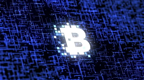 Blockchain Logo  Stock Footage 64972707