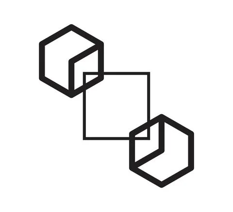 Blockchain logo vector design template Stock-Illustration