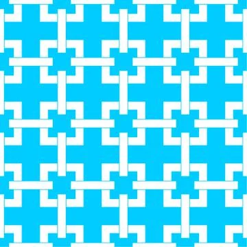 Blockchain network background. Technology block chain abstract seamless patte Illustrazione stock