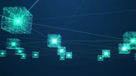 Blockchain network concept. Stock Footage 172463246