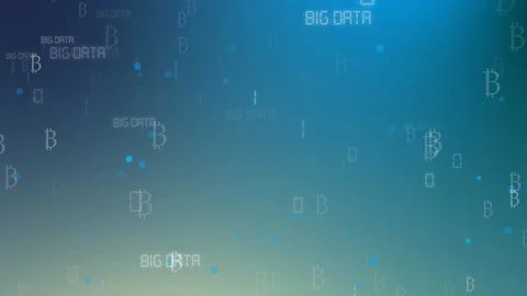 Blockchain network concept.Isometric digital blocks security connection with Stock Footage 119523201