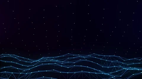 Blockchain Network Connection Lines Stock Footage 317976344