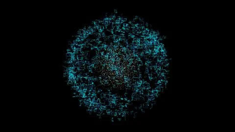 Blockchain Network Security Background Illustrazione stock