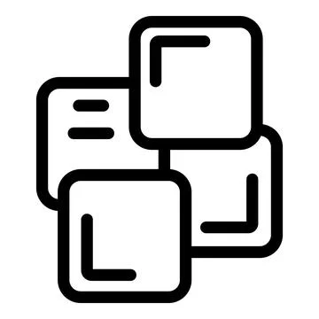 Blockchain network showing interconnected blocks forming a data chain Stock Illustration