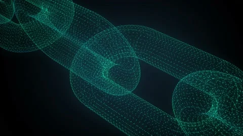 Blockchain or block chain network animation, representing the crypto currency tr Stock Footage 167075739