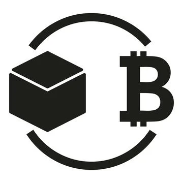 Blockchain payment icon simple vector. Block chain Stock Illustration