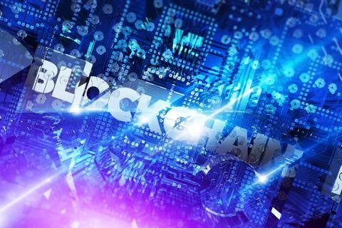 Blockchain Platform For Digital Assets Concept 3D Rendered Illustration. Stock Illustration