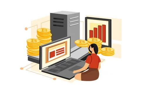 Blockchain Platform - Mainnet Stock Illustration