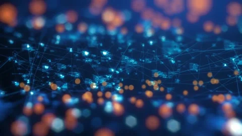 Blockchain security encryption smart contracts big data economy Stock Footage 302317291