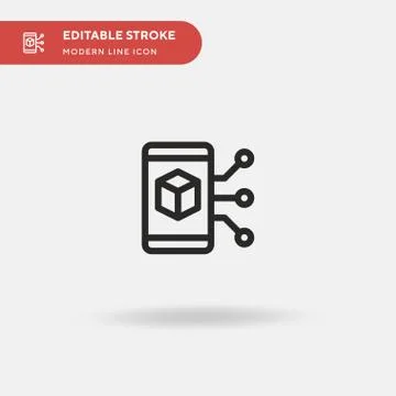 Blockchain Simple vector icon. Illustration symbol design template for web mo Stock Illustration