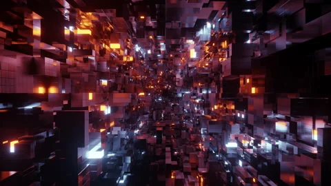 Blockchain Space Technology Video stock 133681217