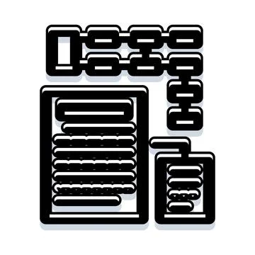 Blockchain supply chain logistics smart contract technology Stock Illustration
