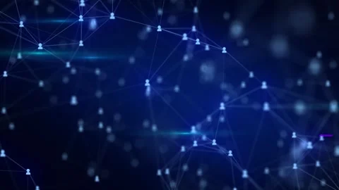 Blockchain Supply Chain with Smart Contract Solution. Business Protocol. Stock Footage 312954279