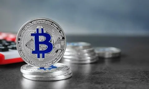 Blockchain technology and bitcoin cryptocurrency network concept (84) 스톡 사진