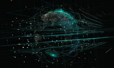 Blockchain technology and bitcoin cryptocurrency network concept (84) Stock Photos