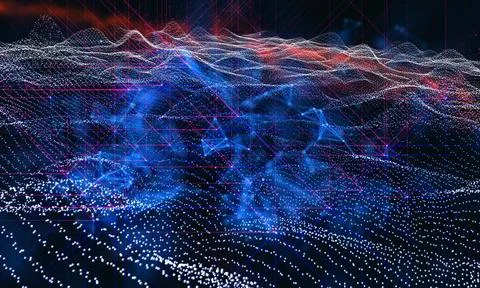 Blockchain technology and bitcoin cryptocurrency network concept (84) 스톡 사진