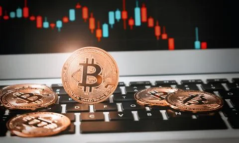 Blockchain technology and bitcoin cryptocurrency network concept (84) 스톡 사진
