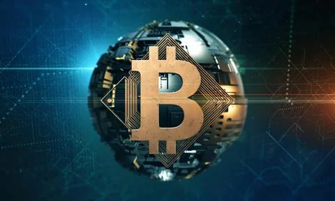 Blockchain technology and bitcoin cryptocurrency network concept (84) 스톡 사진